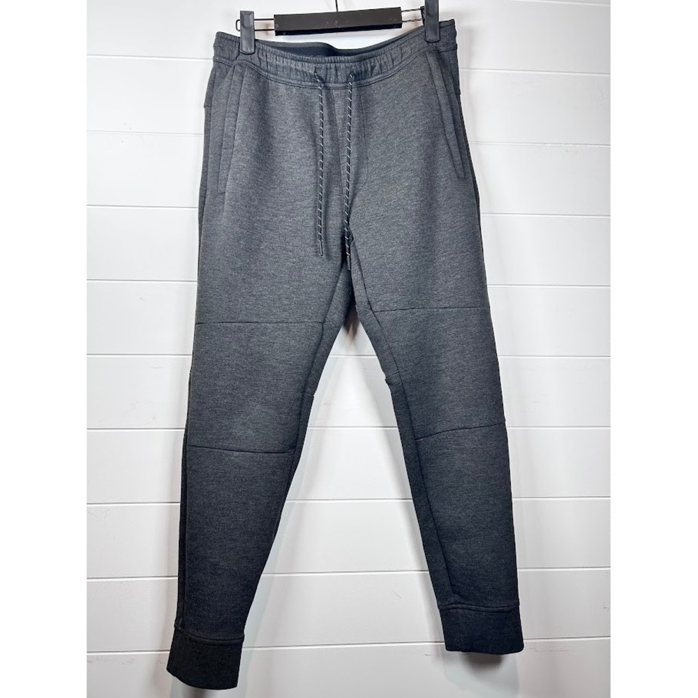 American Eagle Mens Small Charcoal Gray‎ Heather Tech Jogger Sweatpants Tapered